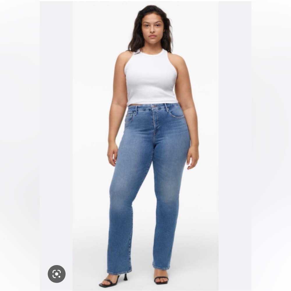 Good American and Zara Bootcut Jean Collab NWT 18